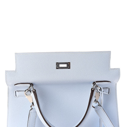 Hermes Epsom Kelly Sellier 25 Bleu Brume 11 of 32