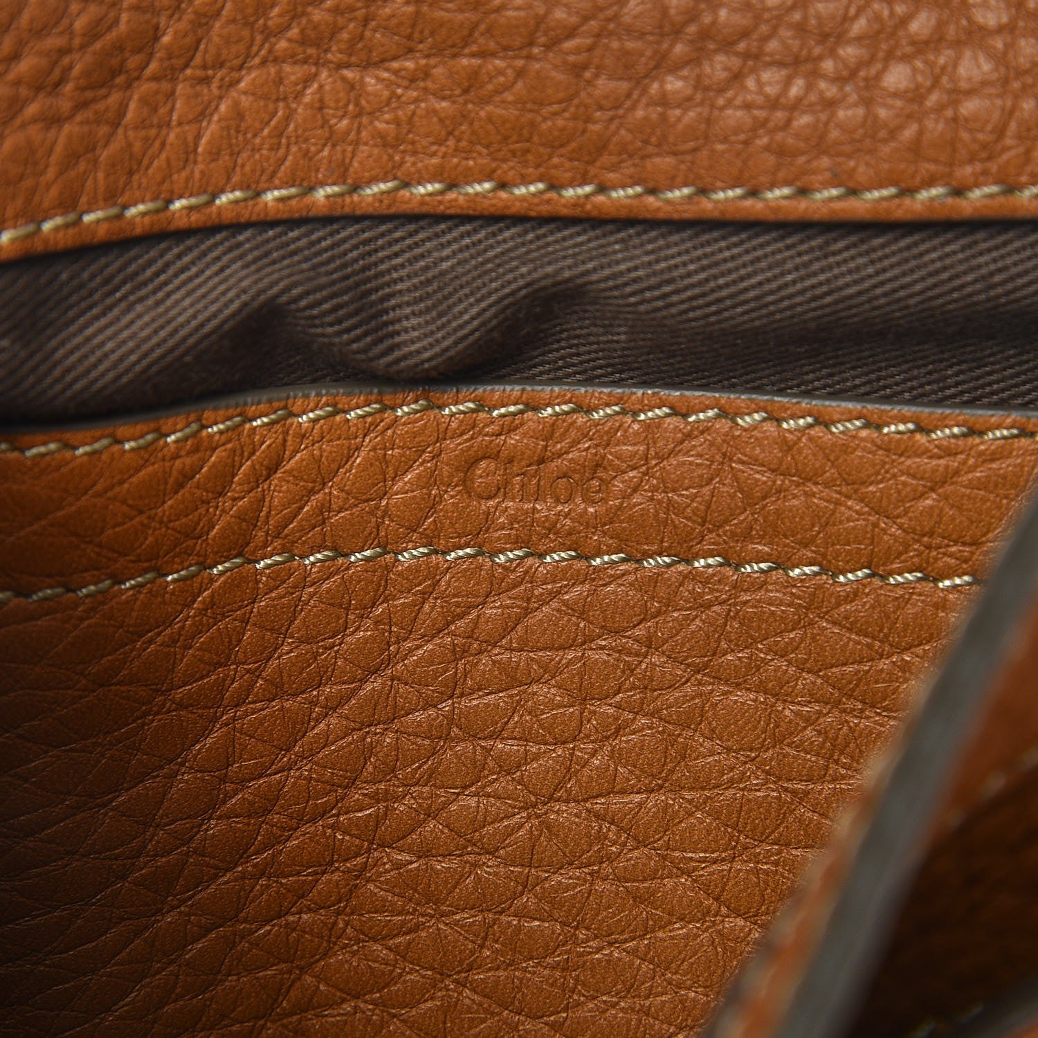 Chloe Calfskin Mini Marcie Round Crossbody Bag Brown Sugar 7 of 9