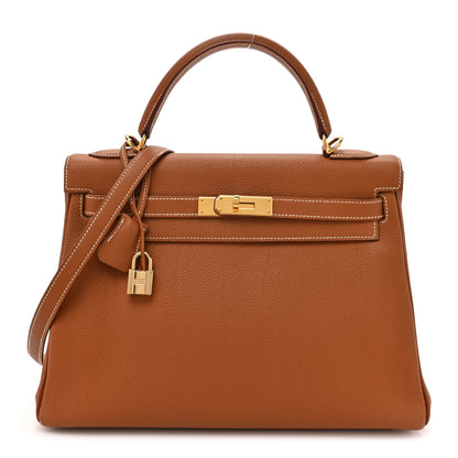 Hermes Togo Kelly Retourne 32 Gold 1 of 22