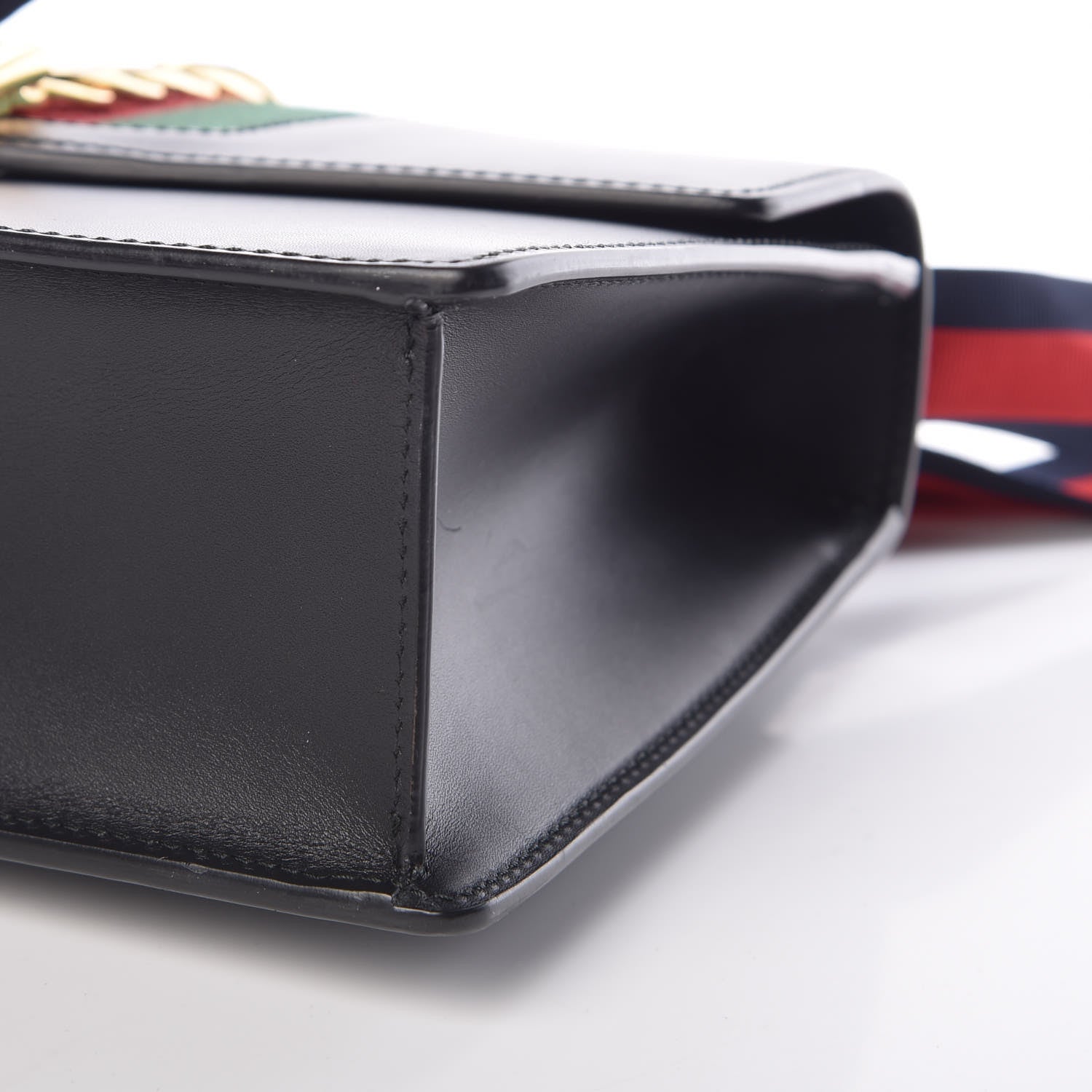 Gucci Calfskin Small Sylvie Shoulder Bag Black 9 of 9