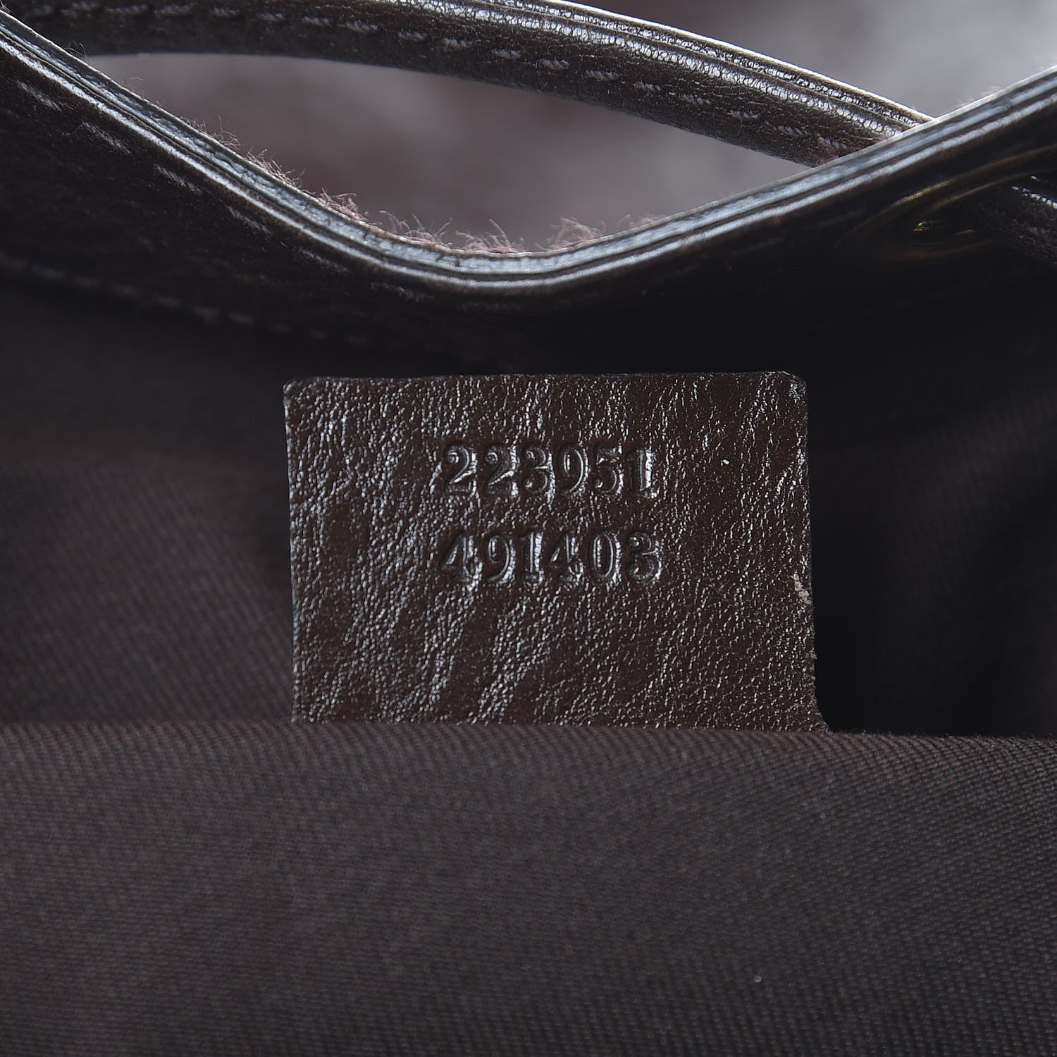 Gucci Guccissima Medium Interlocking Icon Shoulder Bag Dark Brown 7 of 10