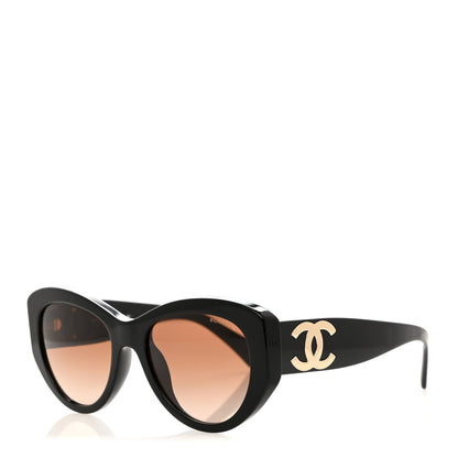 Chanel Acetate Butterfly Large CC Sunglasses 5492 Black 1 of 8