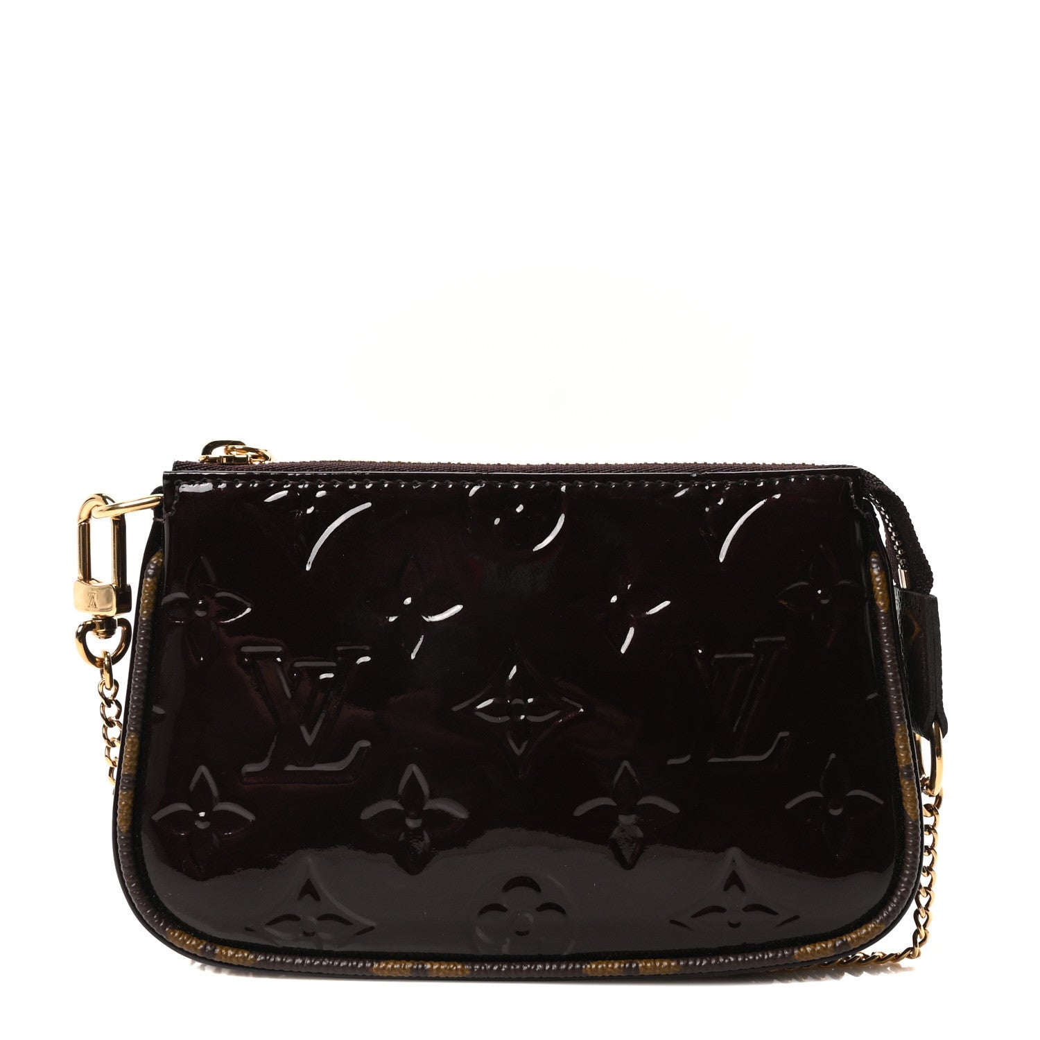 Louis Vuitton Vernis Monogram Mini Pochette Accessories Amarante 1 of 9