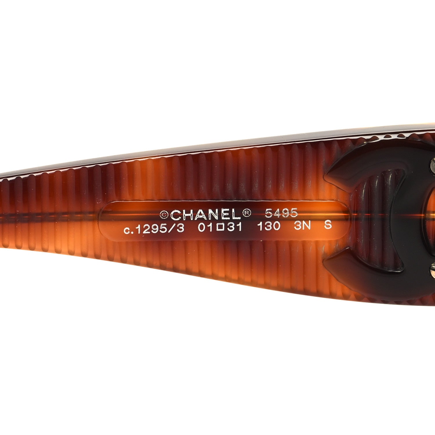 Chanel Acetate Shield Sunglasses 1295 Tortoise 6 of 7