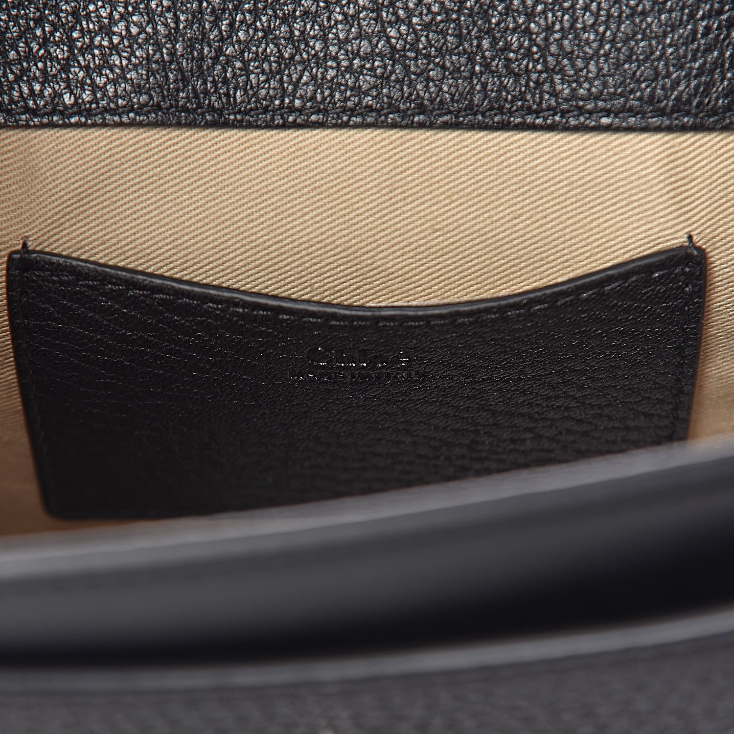 Chloe Grained Calfskin Large Tess Bag Black 7 of 10