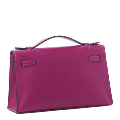 Hermes Swift Kelly Pochette Clutch Anemone 2 of 14