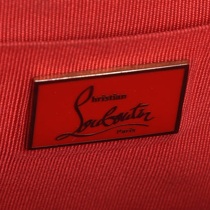 Christian Louboutin Satin Crystal Loubi Lula Frame Pouch Black 6 of 12