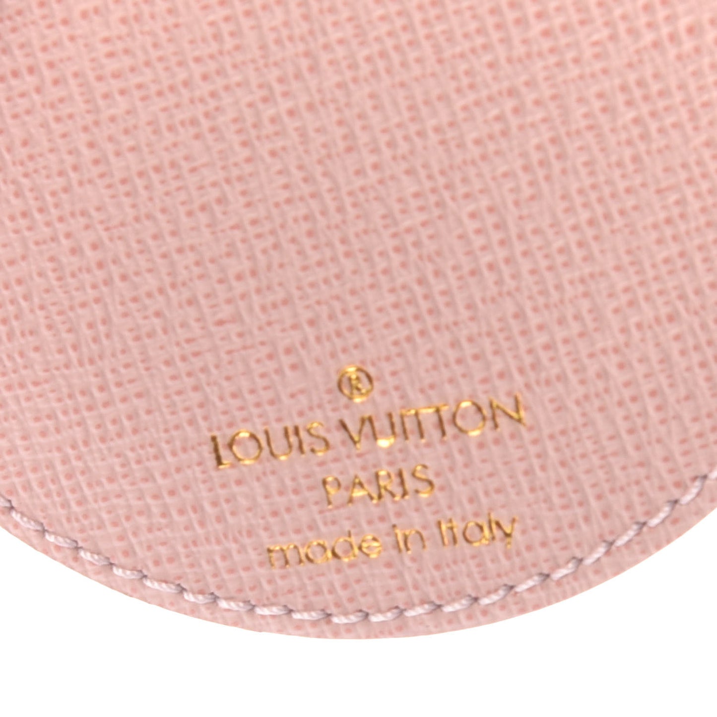 Monogram LV Mirror Bag Charm Key Holder Rose Ballerine