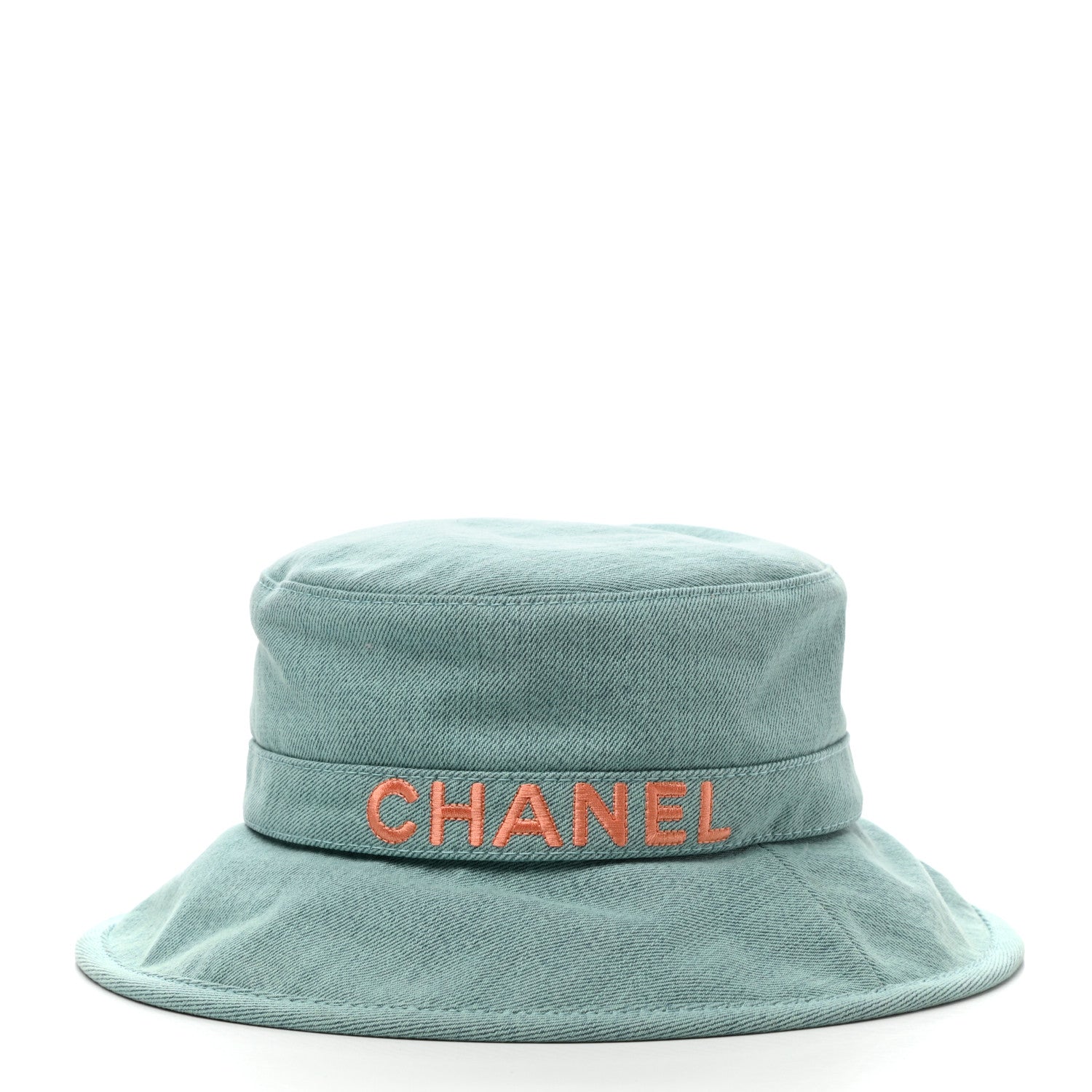 Chanel Denim Logo Bucket Hat S Light Blue 3 of 8