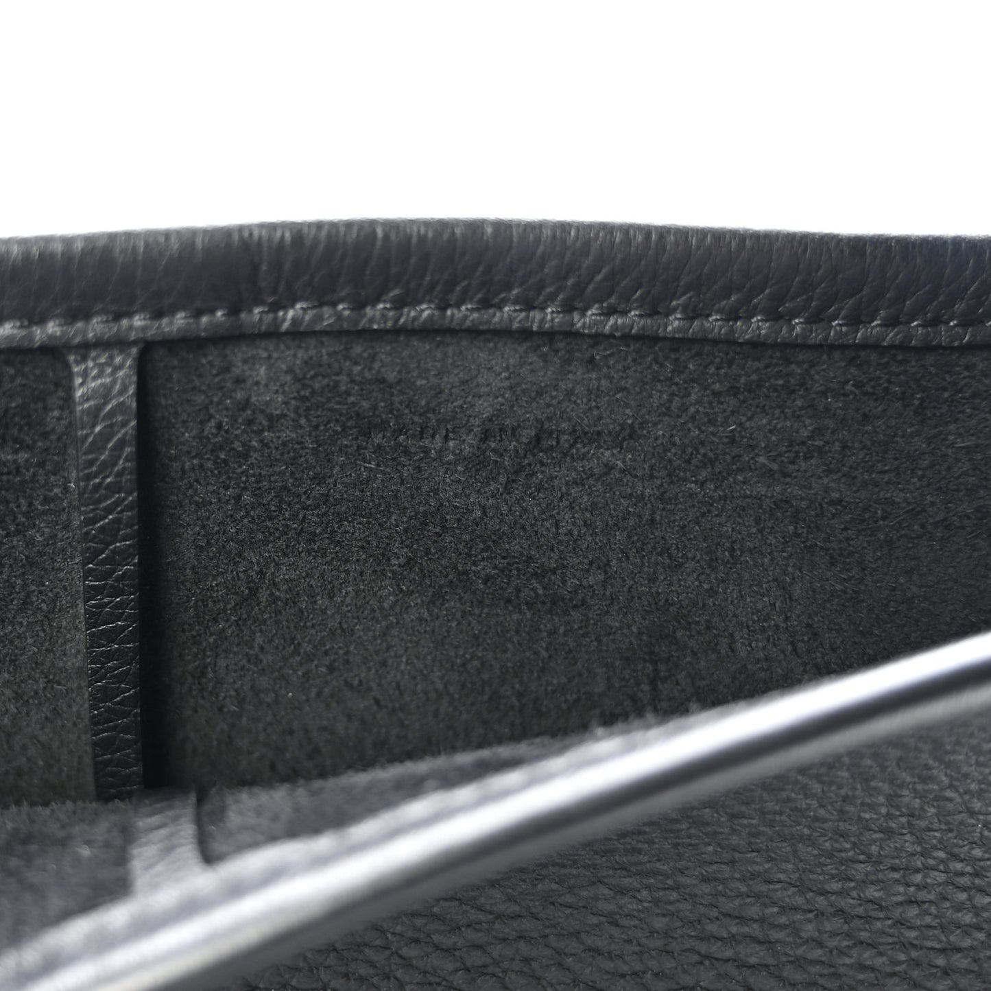 Grained Calfskin Medium N/S Park Tote Black