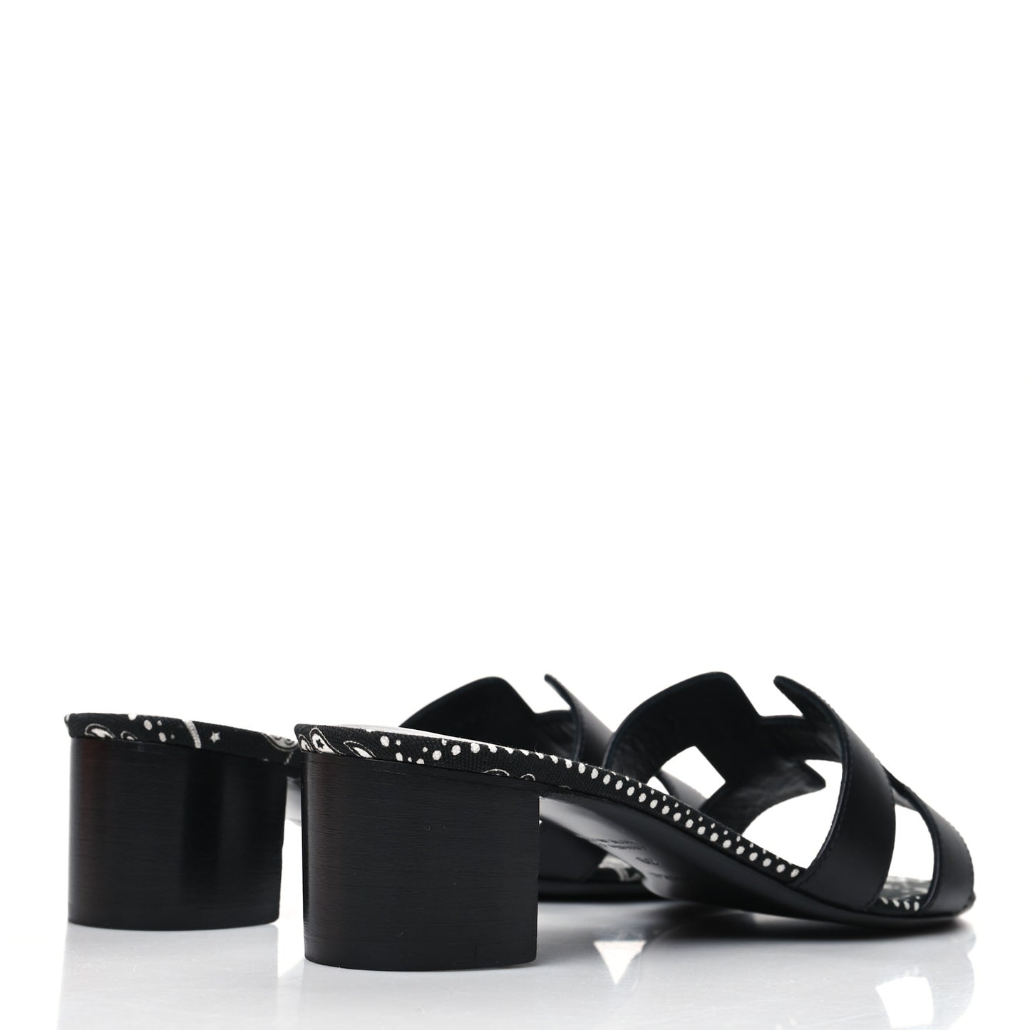 Calfskin Oasis Sandals 39 Black