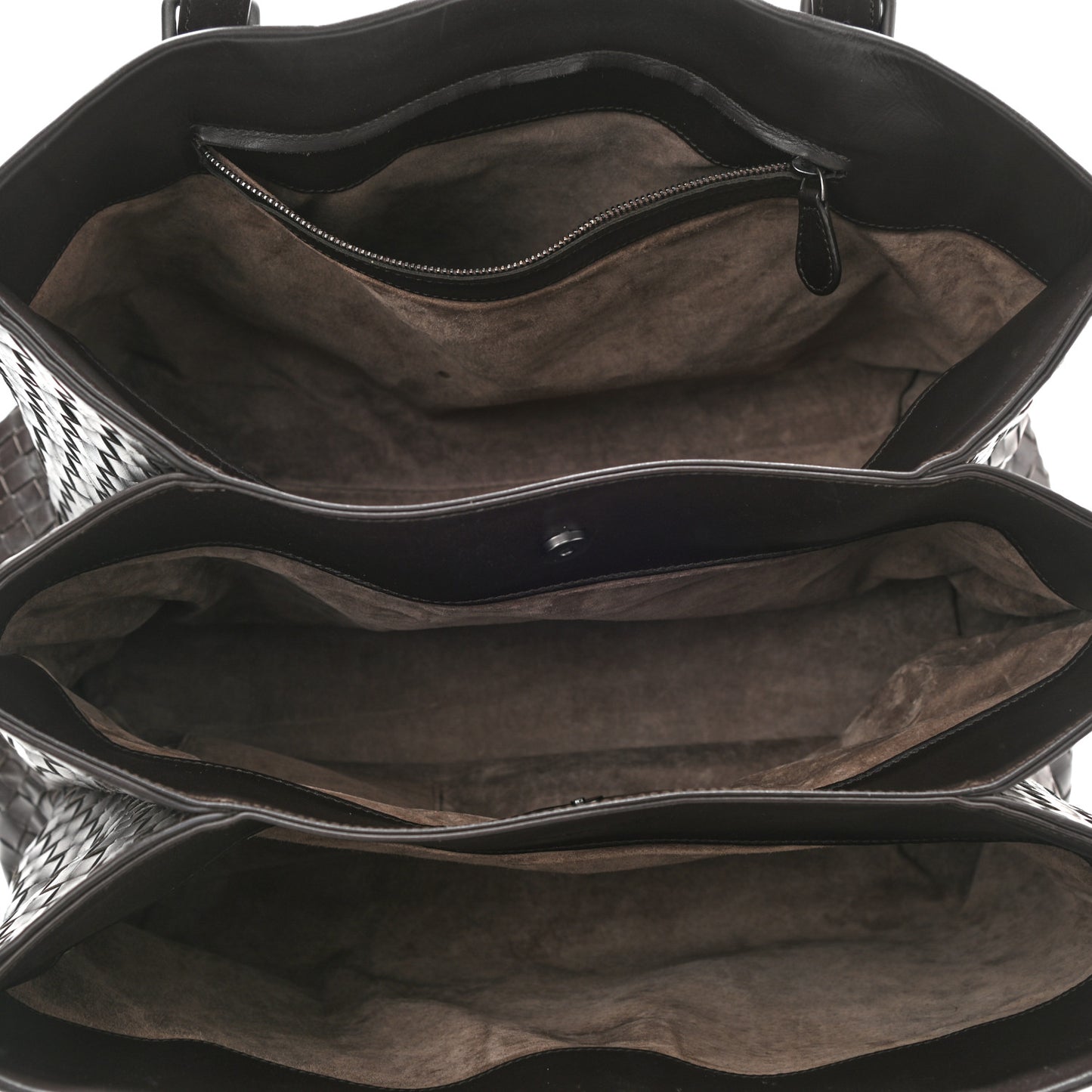 Nappa Intrecciato Medium Roma Tote Moro Moro