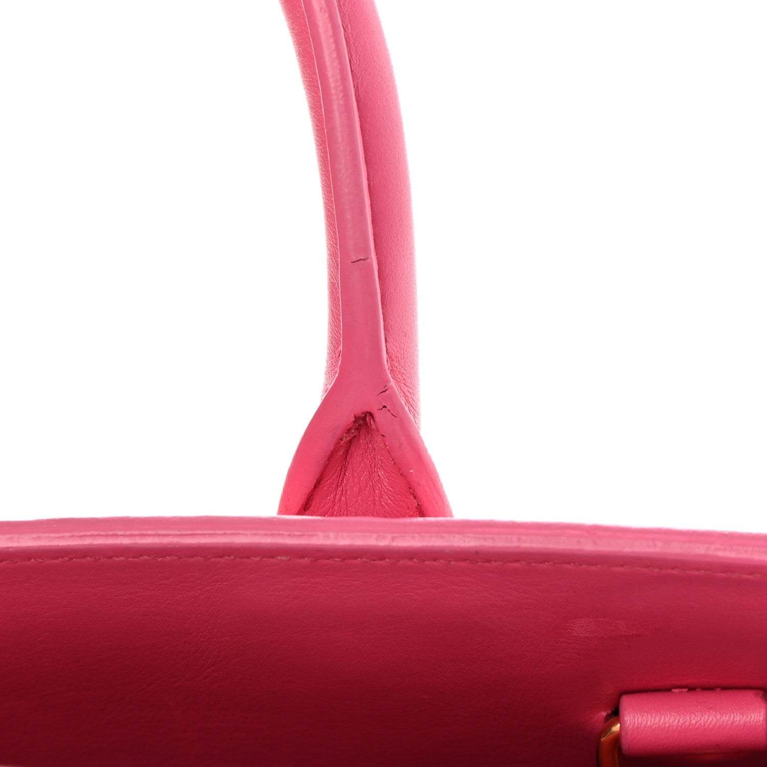 Saint Laurent Calfskin Sac De Jour Nano Lipstick Fuchsia 12 of 15