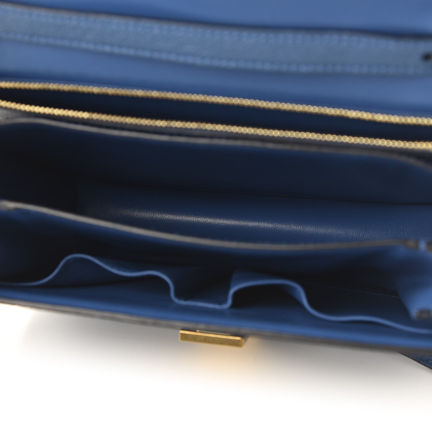 Celine Goatskin Medium Classic Box Flap Bag Deepsea 5 of 10