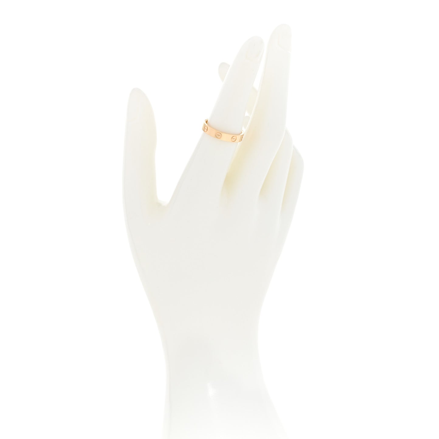 18K Yellow Gold 3.5mm LOVE Wedding Band Ring 54 6.75