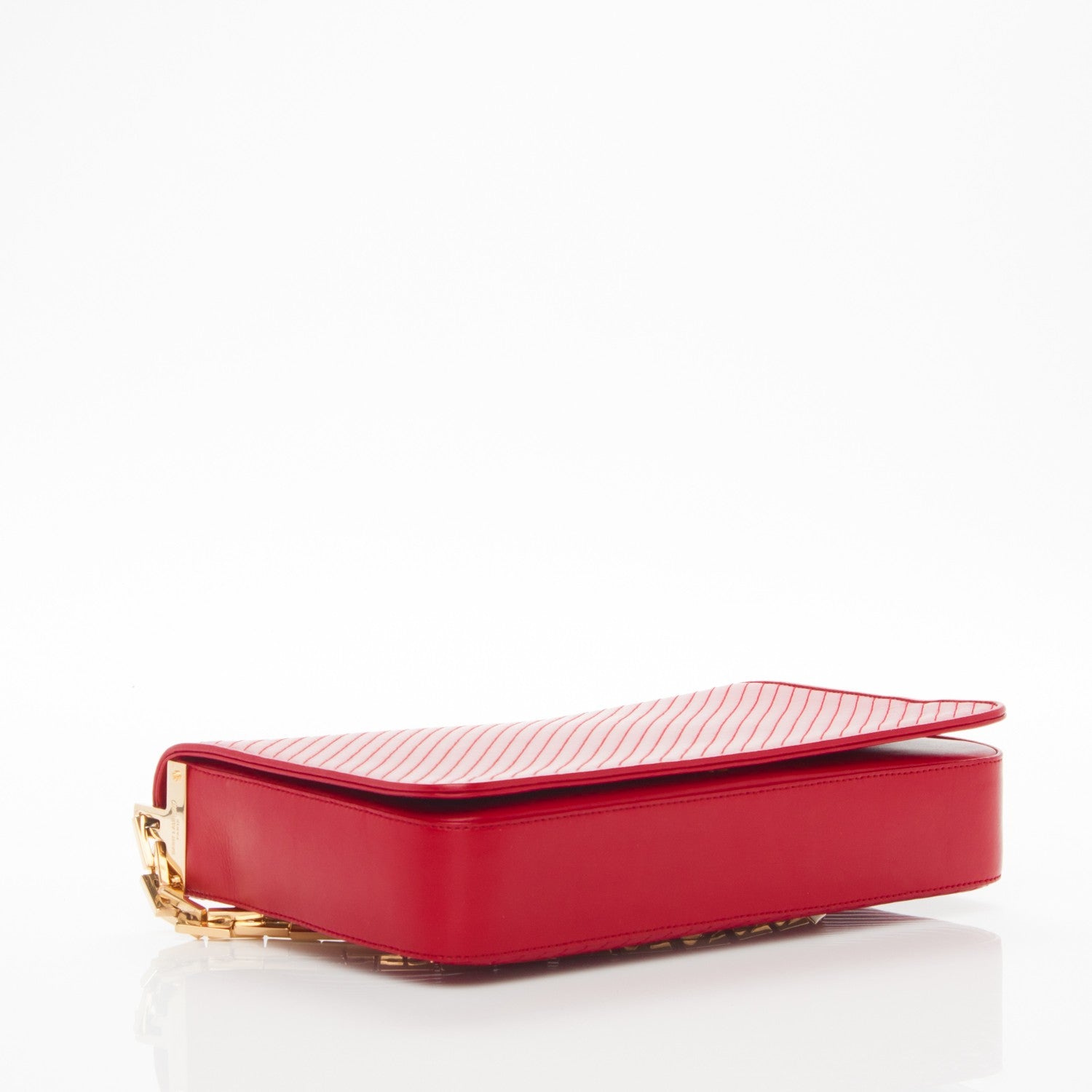 Saint Laurent Calfskin Medium Babylone 2 Chain Bag Red 4 of 8