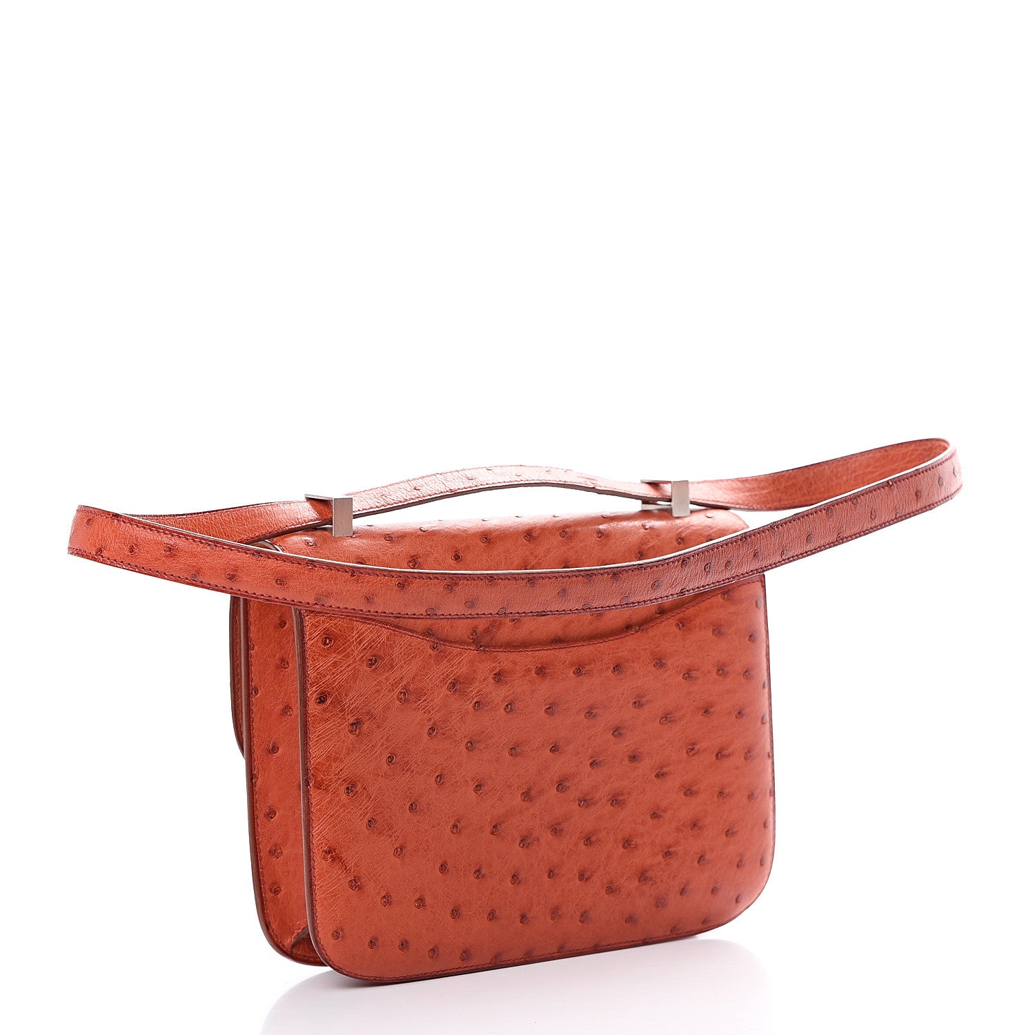 Hermes Ostrich Constance 23 Brique 2 of 23