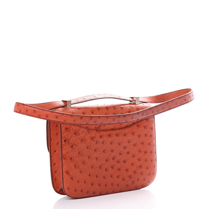 Hermes Ostrich Constance 23 Brique 2 of 23