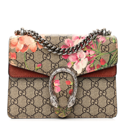 Gucci GG Supreme Monogram Blooms Mini Dionysus Shoulder Bag Beige Multicolor Dry Rose 1 of 11