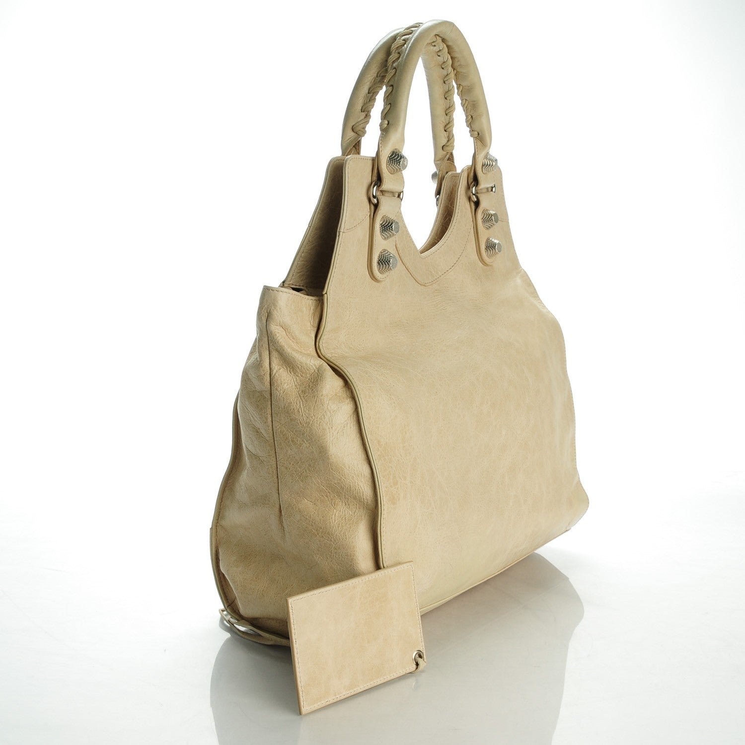 Balenciaga Agneau Giant 21 Silver Hardware Folder Sahara 3 of 8