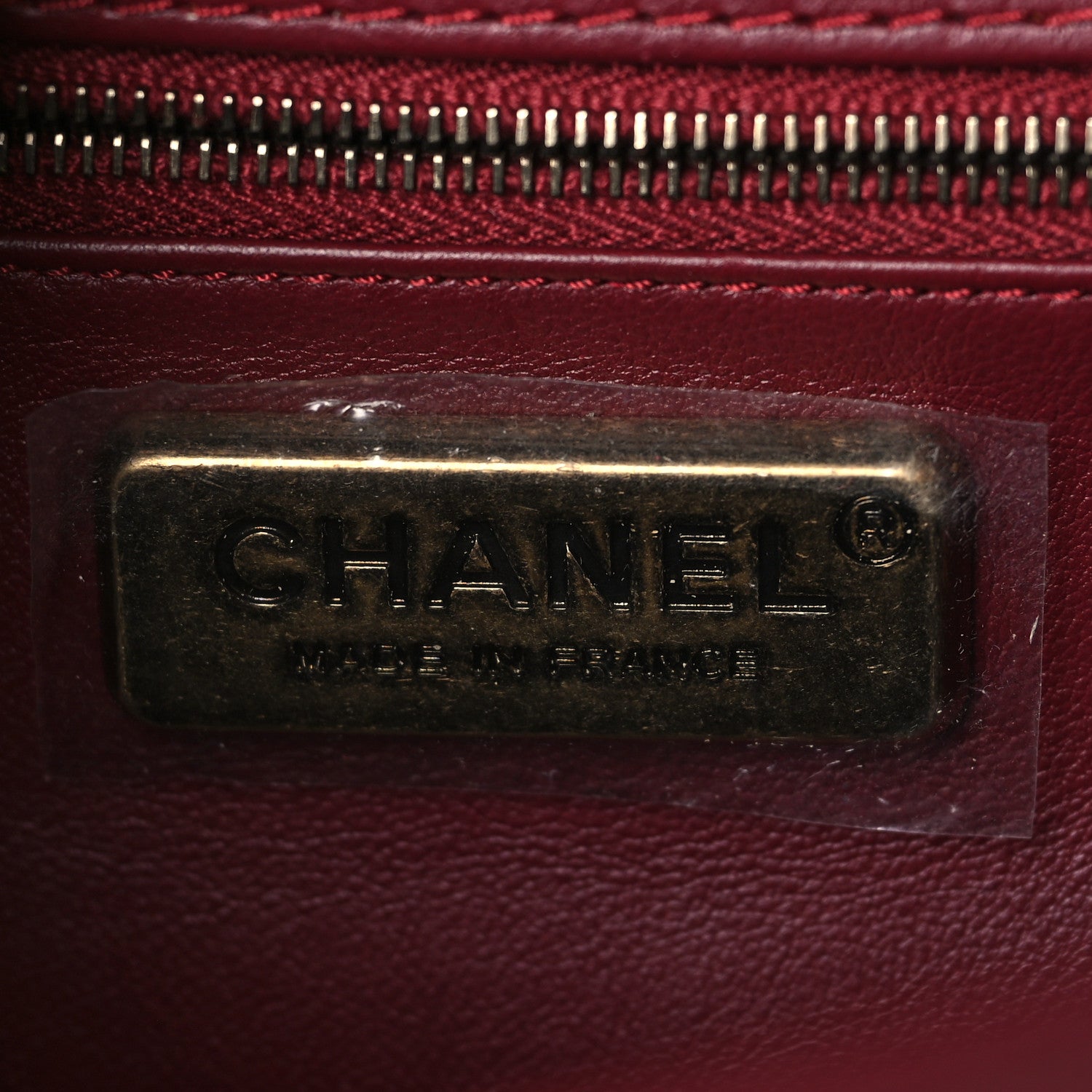 Chanel Snakeskin New Medium Boy Top Handle Flap Dark Red 6 of 9