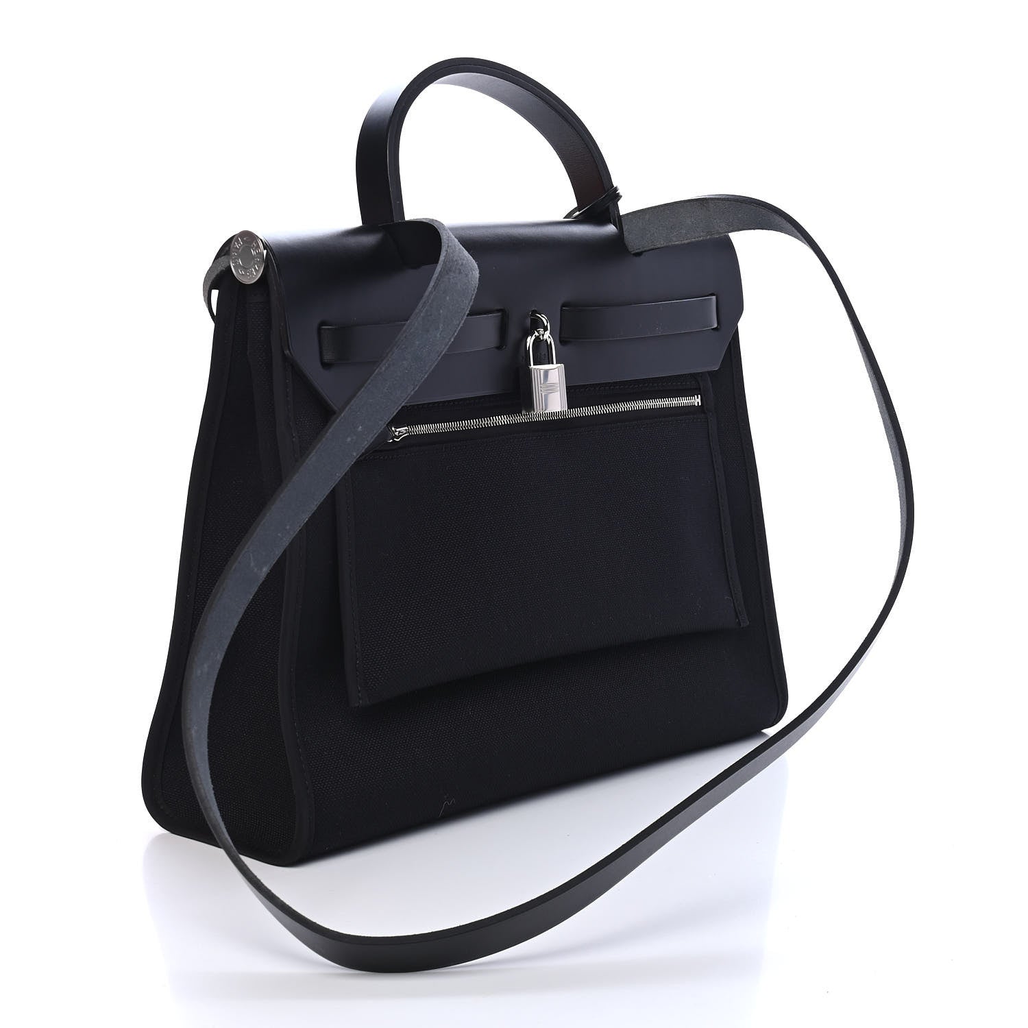 Hermes Toile Vache Hunter Herbag Zip PM 31 Black 2 of 9