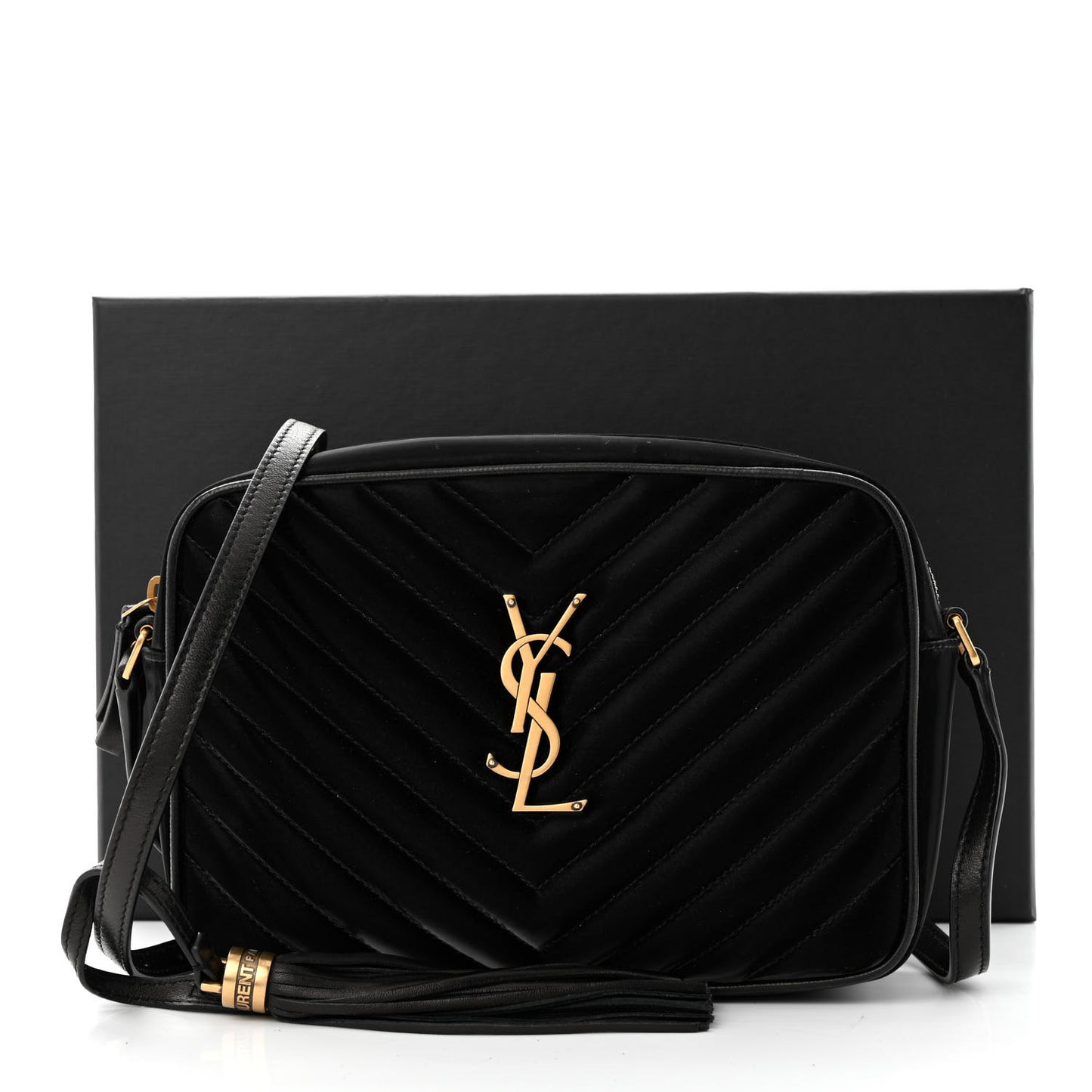 Nylon Matelasse Monogram Lou Camera Bag Black