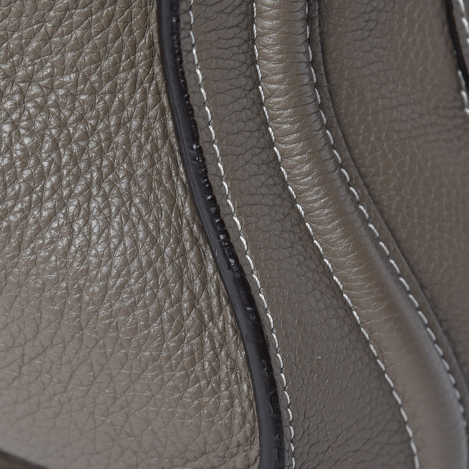 Celine Drummed Calfskin Mini Luggage Souris 17 of 17