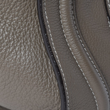 Celine Drummed Calfskin Mini Luggage Souris 17 of 17