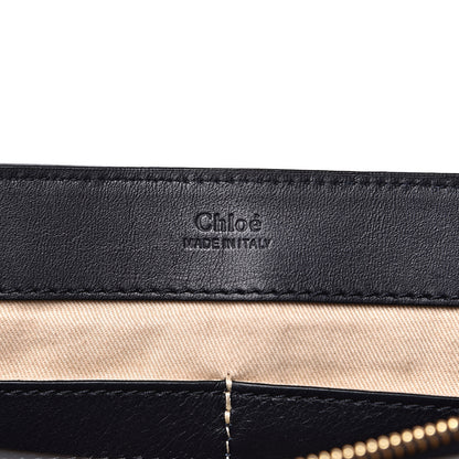 Chloe Smooth Calfskin Little Horses Embroidered Medium Faye Day Shoulder Bag Full Blue 5 of 15