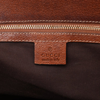 Gucci Monogram Canvas Bamboo Top Handle Bag Brown 6 of 11