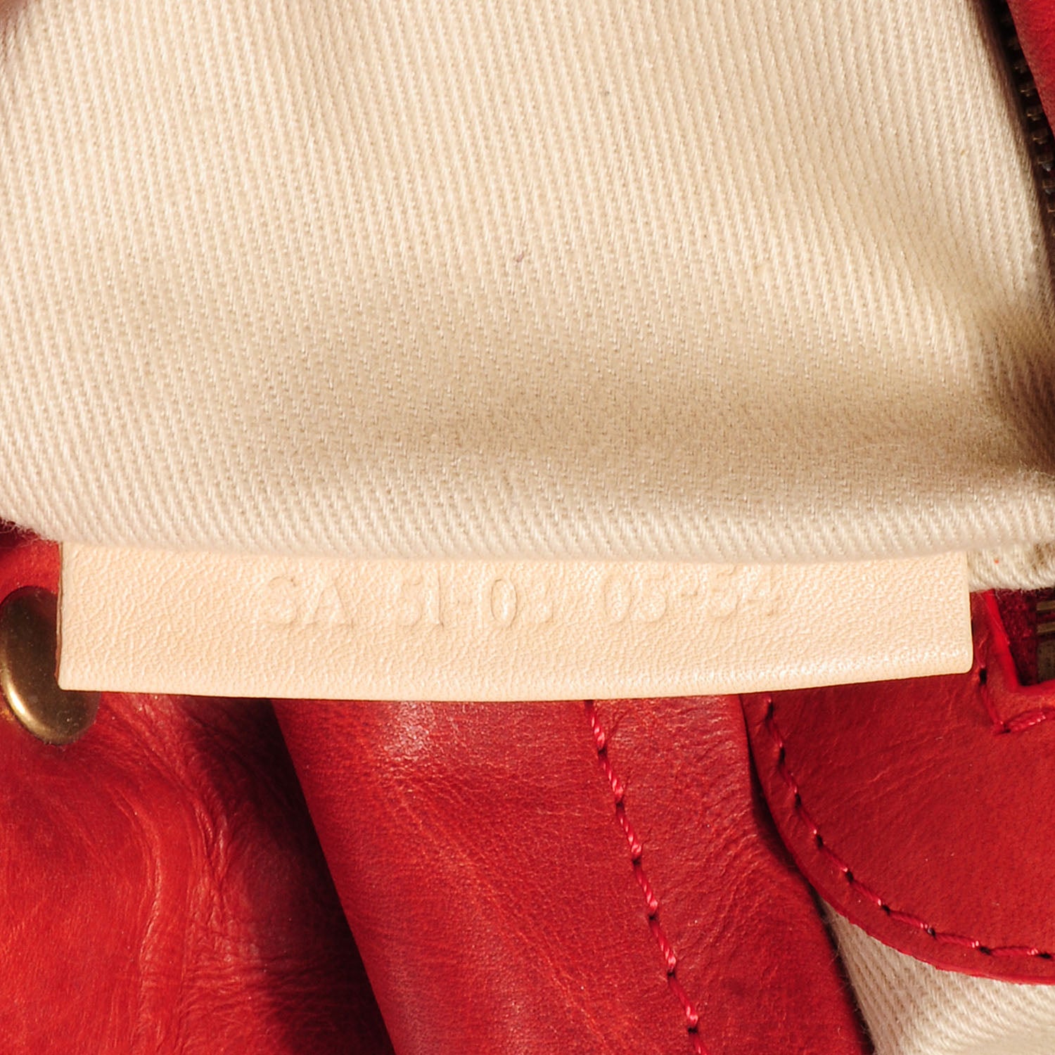 Chloe Calfskin Silverado Shoulder Bag Red 5 of 7