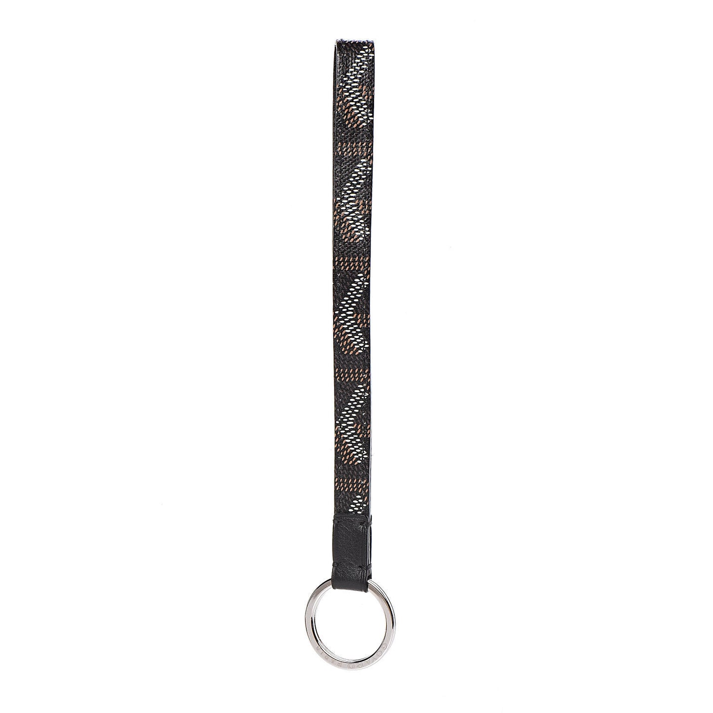 Goyardine Sesame Key Holder Black