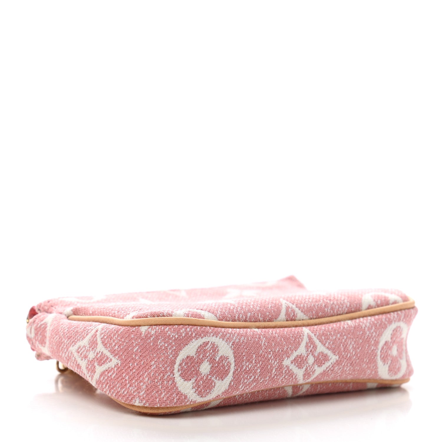 Louis Vuitton Denim Jacquard Monogram Micro Pochette Accessories Rose 4 of 7