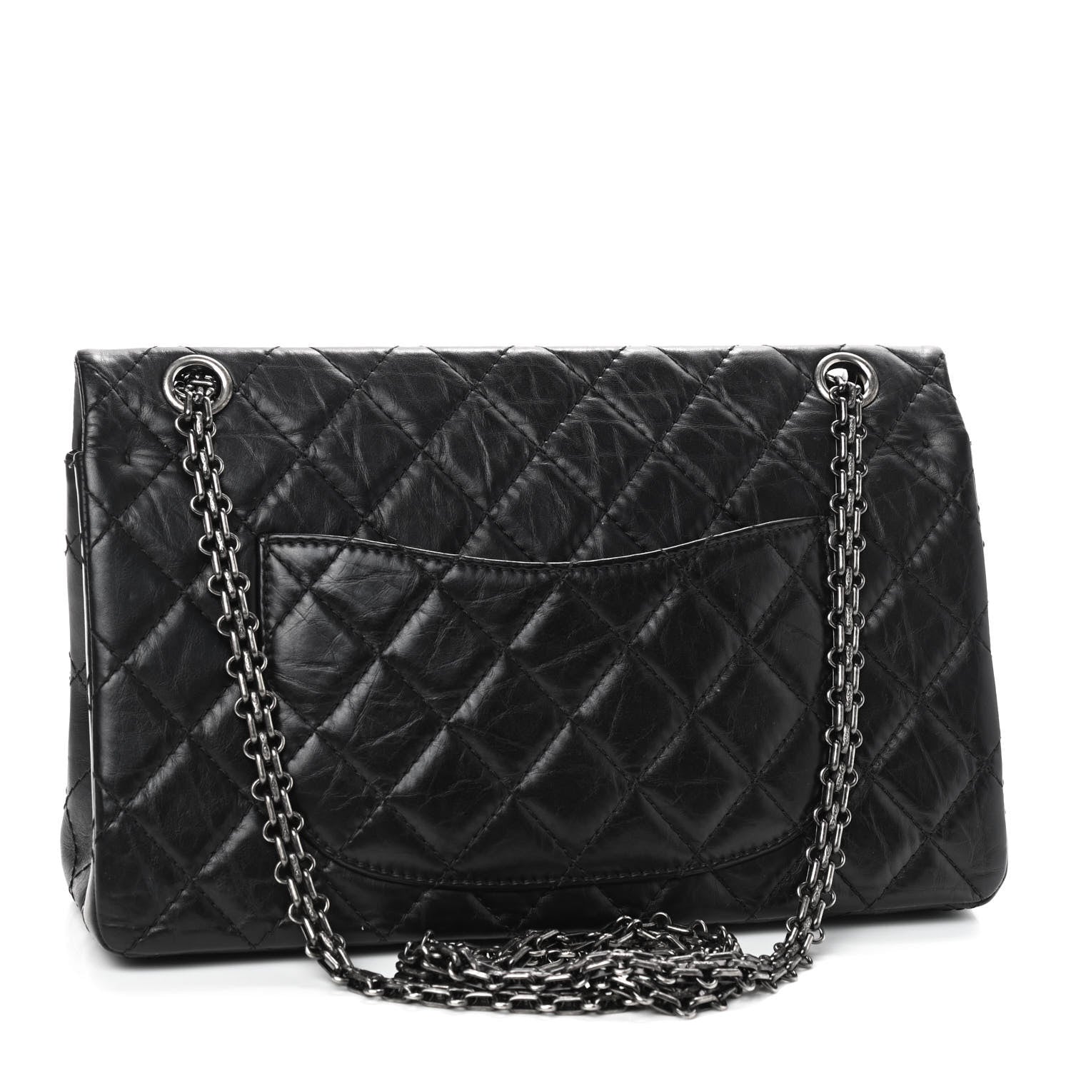 Chanel Aged Calfskin Quilted 2.55 Reissue 226 Flap Black 3 of 9