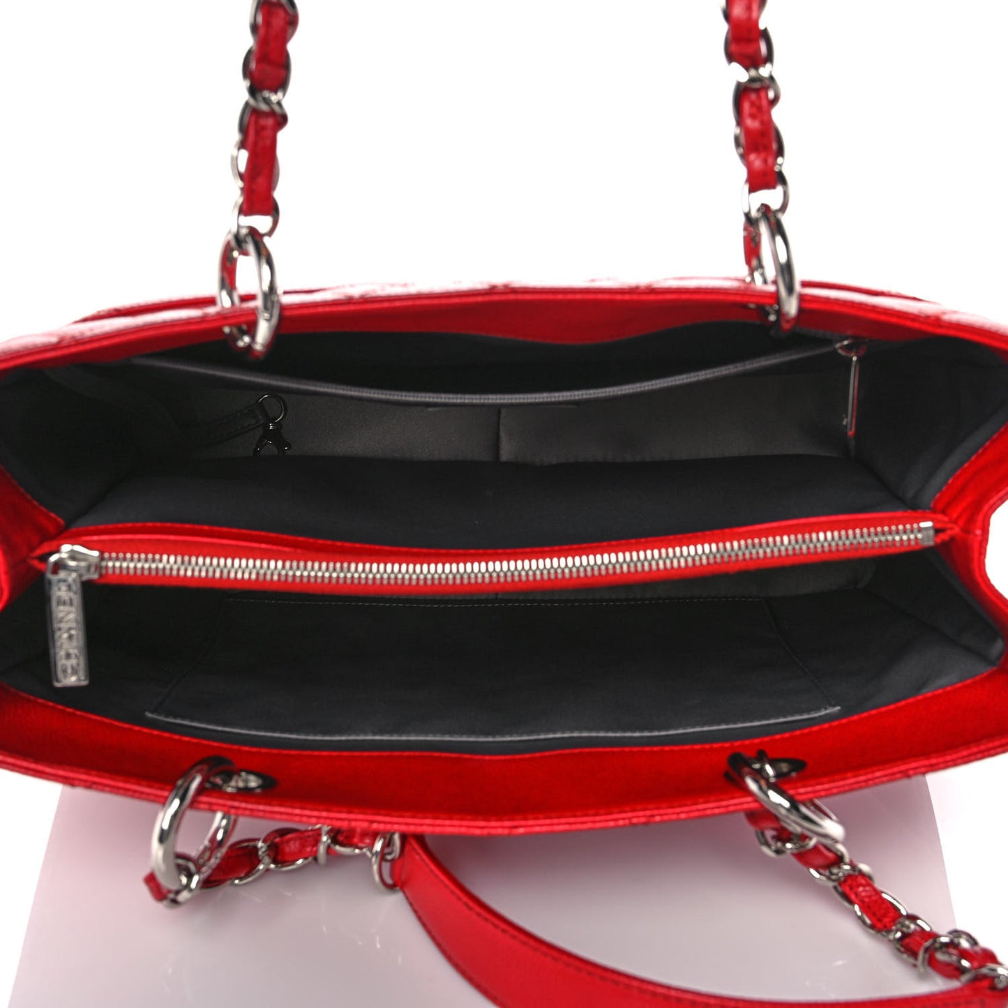 Caviar Quilted Grand Shopping Tote GST Red