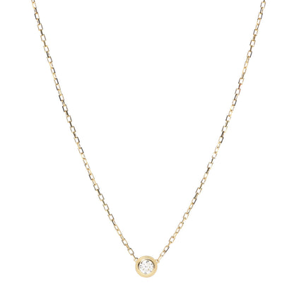 Cartier 18K Yellow Gold Diamond LM D'Amour Pendant Necklace 1 of 5