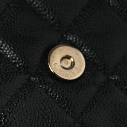 Chanel Caviar Quilted Flap Phone Holder With Chain Black 12 of 15