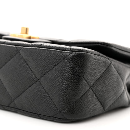 Chanel Caviar Quilted Mini Sweetheart Flap Black 10 of 11
