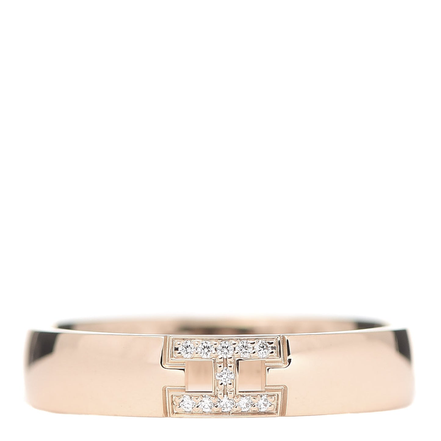 18K Rose Gold Diamond Ever Herakles Wedding Band Ring 48 4.5