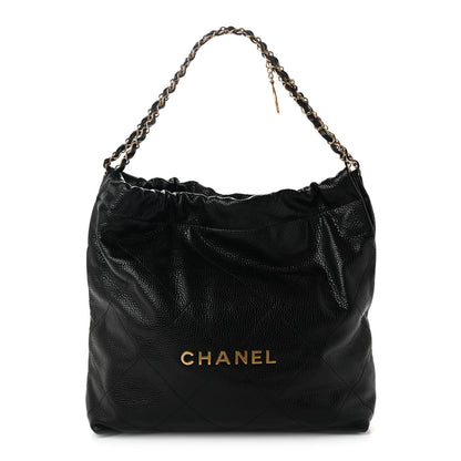 Chanel Shiny Caviar Quilted Chanel 22 Black 1 of 11