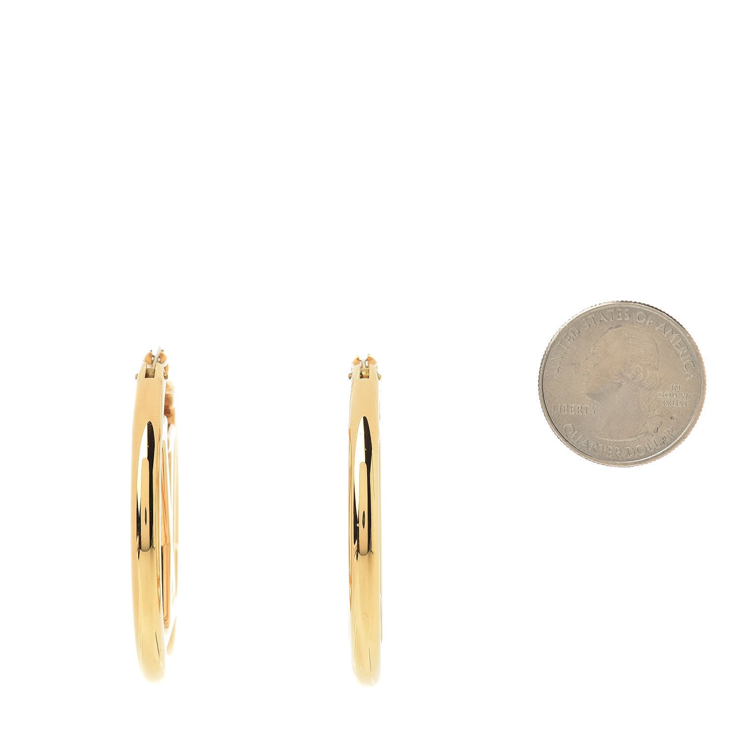 Louis Vuitton Metal Louise Hoop Earrings Gold 2 of 5
