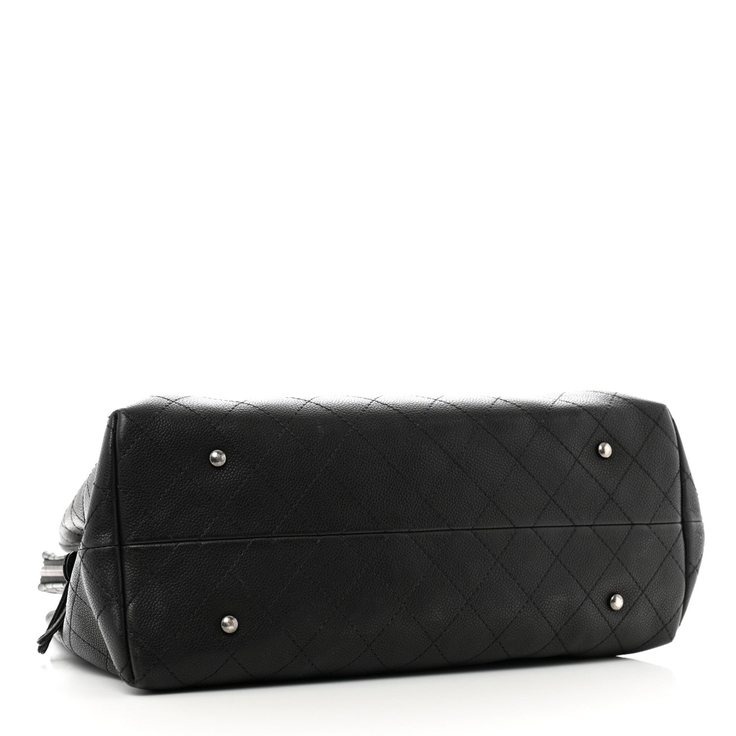 Chanel Grained Vegetal Calfskin Urban Shopping Tote Black 4 of 15