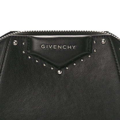 Givenchy Calfskin Small Studded Antigona Beauty Wristlet Black 8 of 10