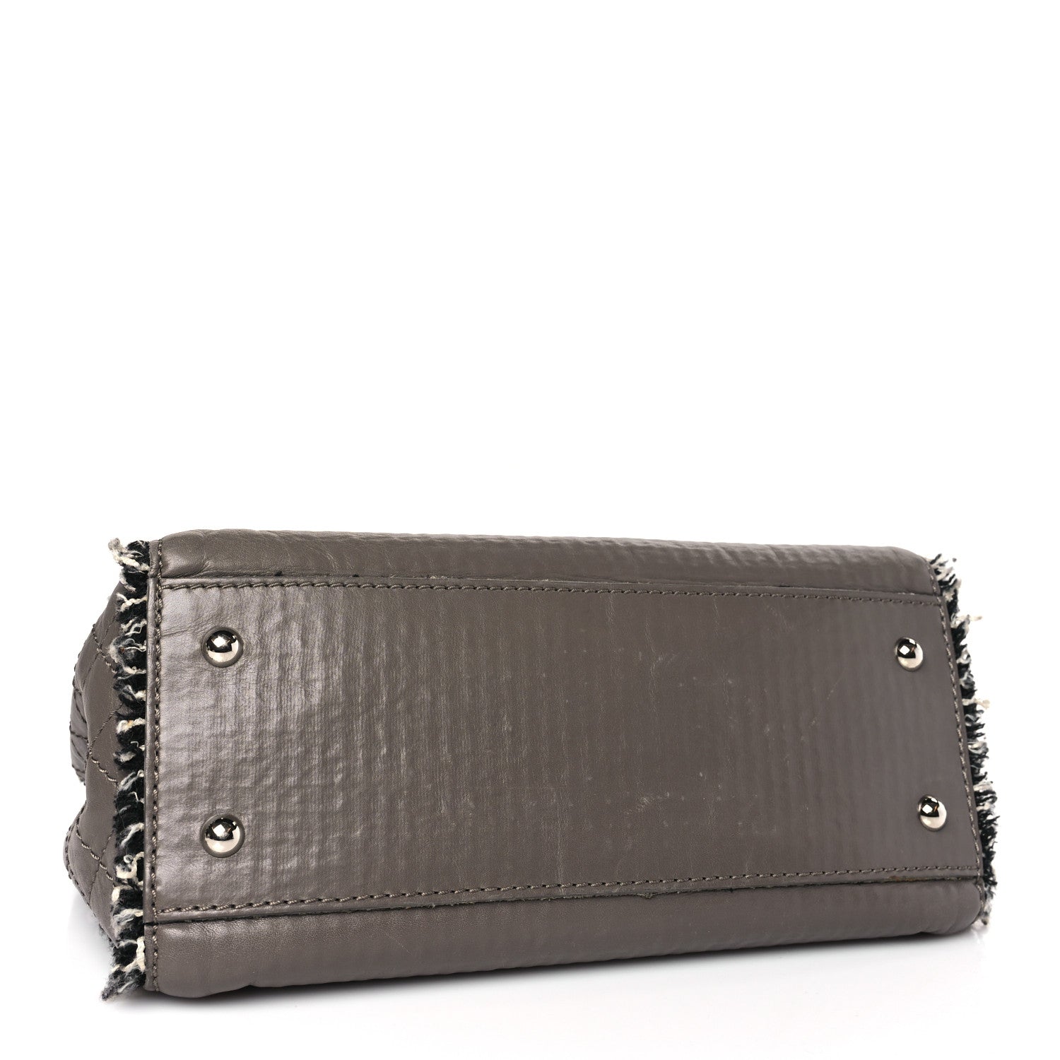 Chanel Tweed Calfskin Tweedy Single Flap Grey 4 of 10