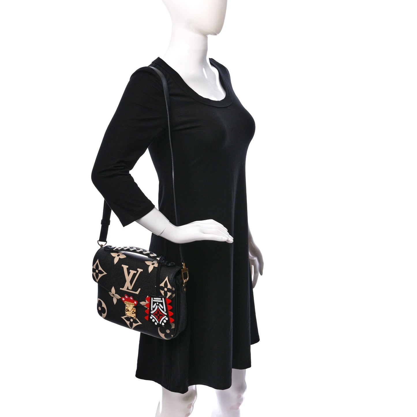 Empreinte Monogram Giant Crafty Pochette Metis Black Creme
