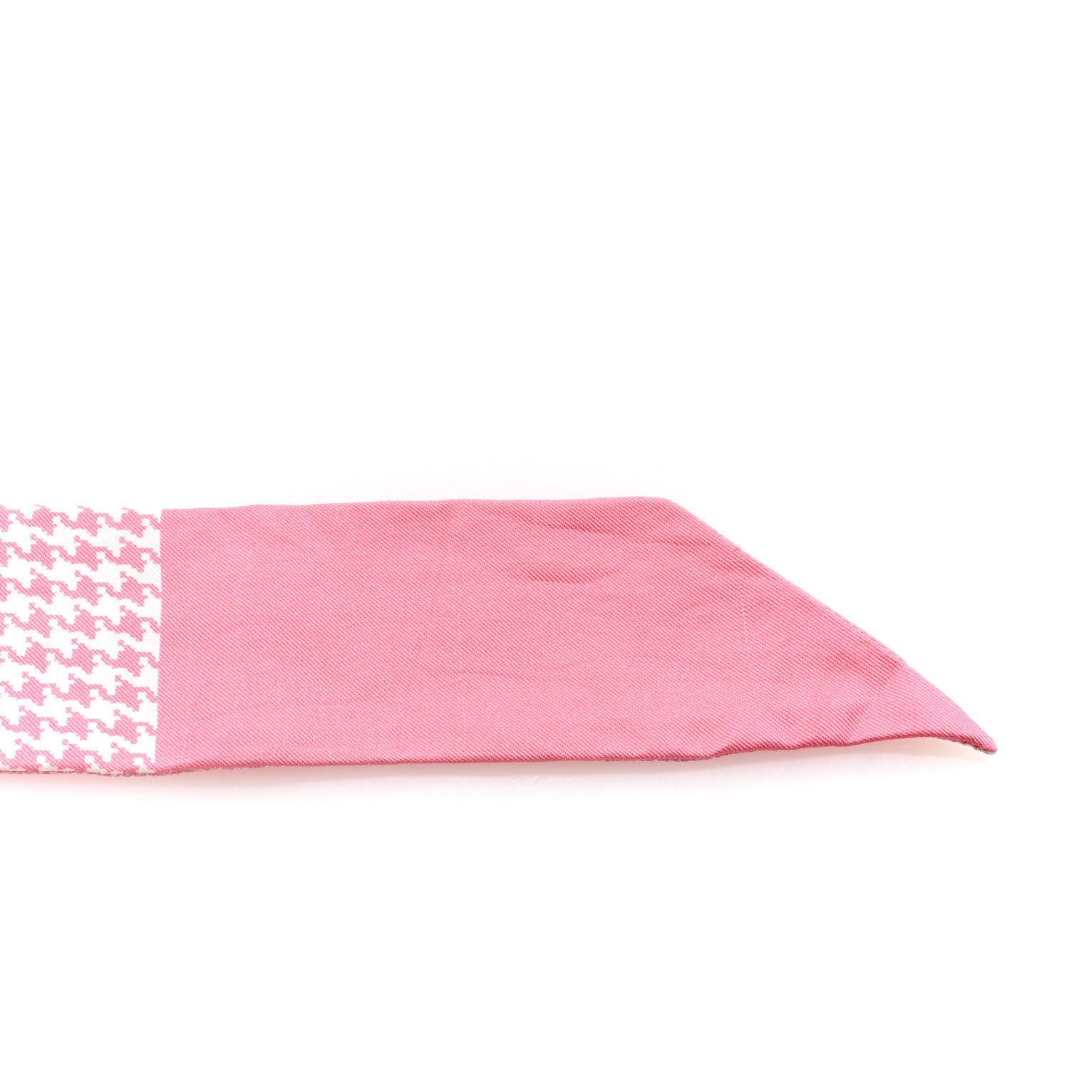 Christian Dior Silk Houndstooth Mitzah Scarf Pink 5 of 6
