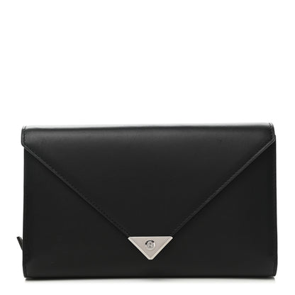 Alexander Wang Calfskin Prisma Skeletal Envelope Wallet Clutch Black 1 of 12