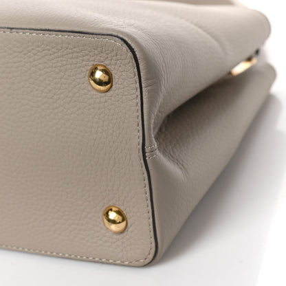 Louis Vuitton Taurillon Capucines MM Galet 8 of 8