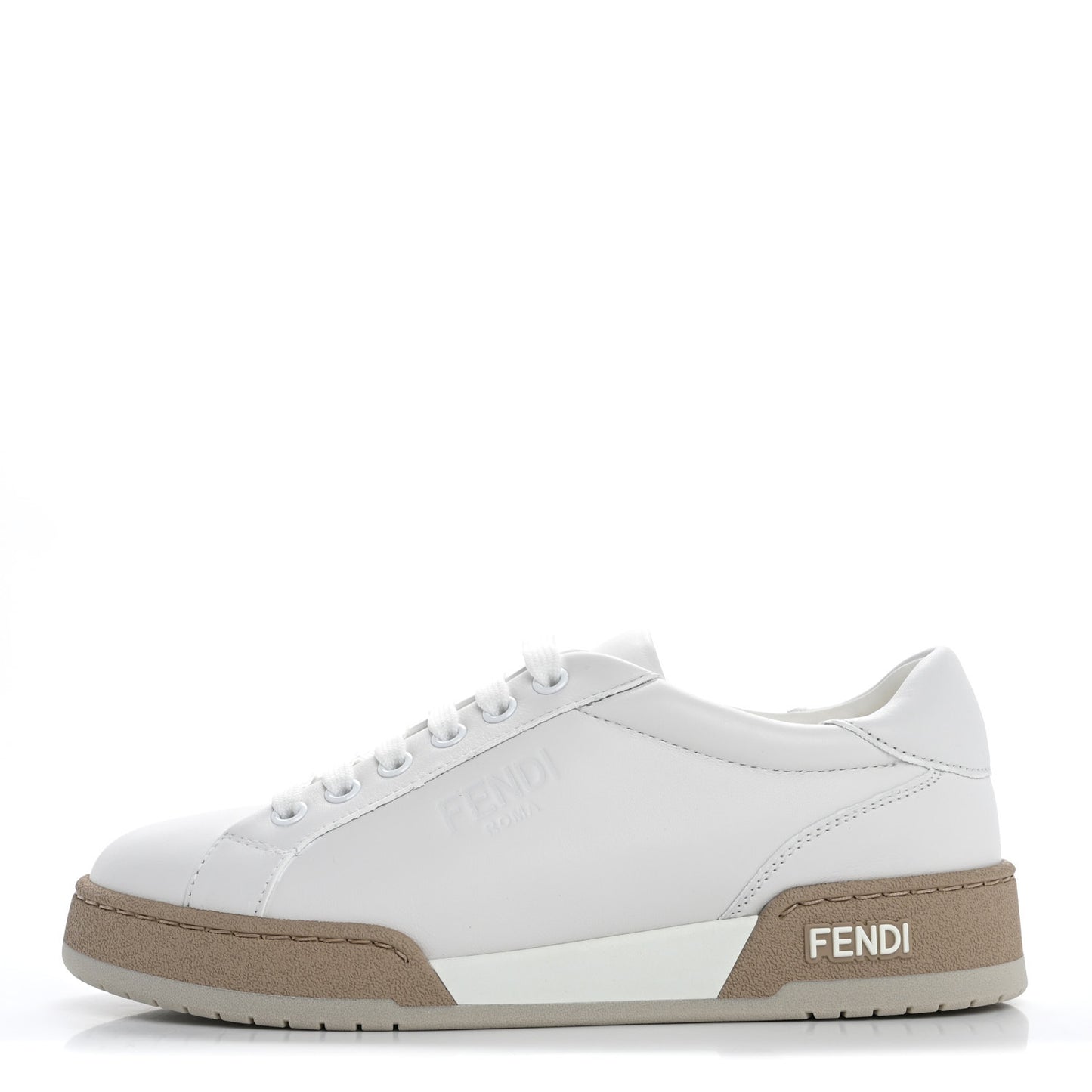 Vitello Logo Womens Low Top Sneakers 35 White